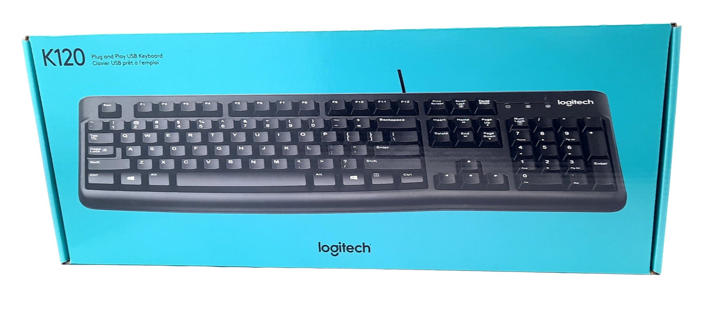 New Lot of 4 Logitech K120 920-002478 USB Keyboard Windows 8 Windows 10