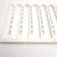 New – Open box Lot of 10 Phoenix Contact UC-TMF 8 CUS Terminal Block Sheets, Marking: "2.5A"
