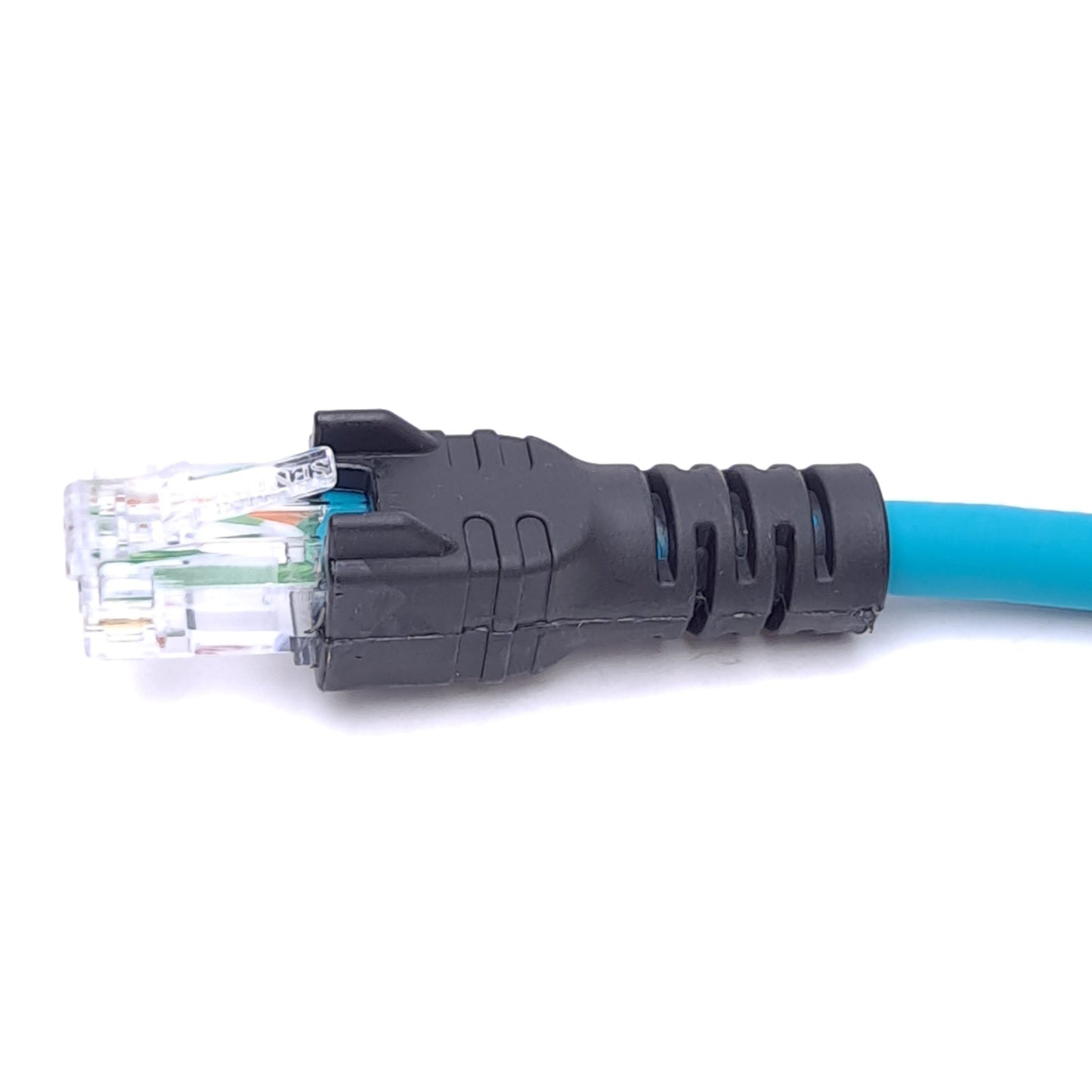 New Turck RJ45 FKFDD 441-3M U-25855 Ethernet Cordset, RJ45 Male to M12 4-Pin Female