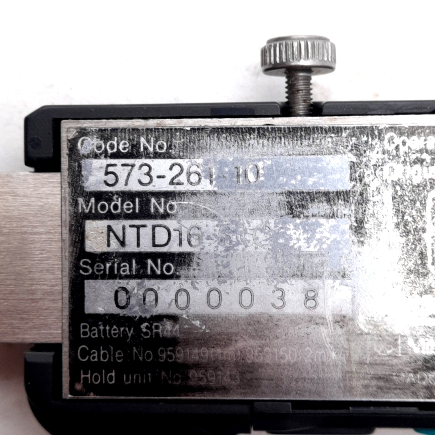 Used Mitutoyo 573-261-10 Tube Thickness Digimatic Caliper, 0-6in, 0.005in Resolution