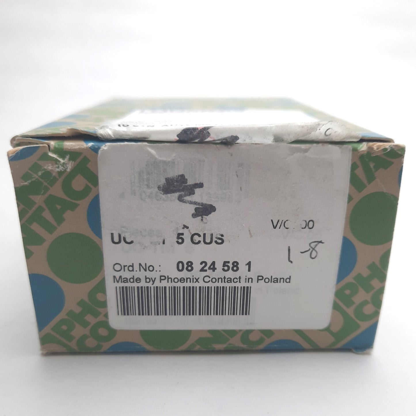 New – Open box Lot of 8 Phoenix Contact UC-TM 5 CUS Terminal Block Sheets, Marking: "1-8"