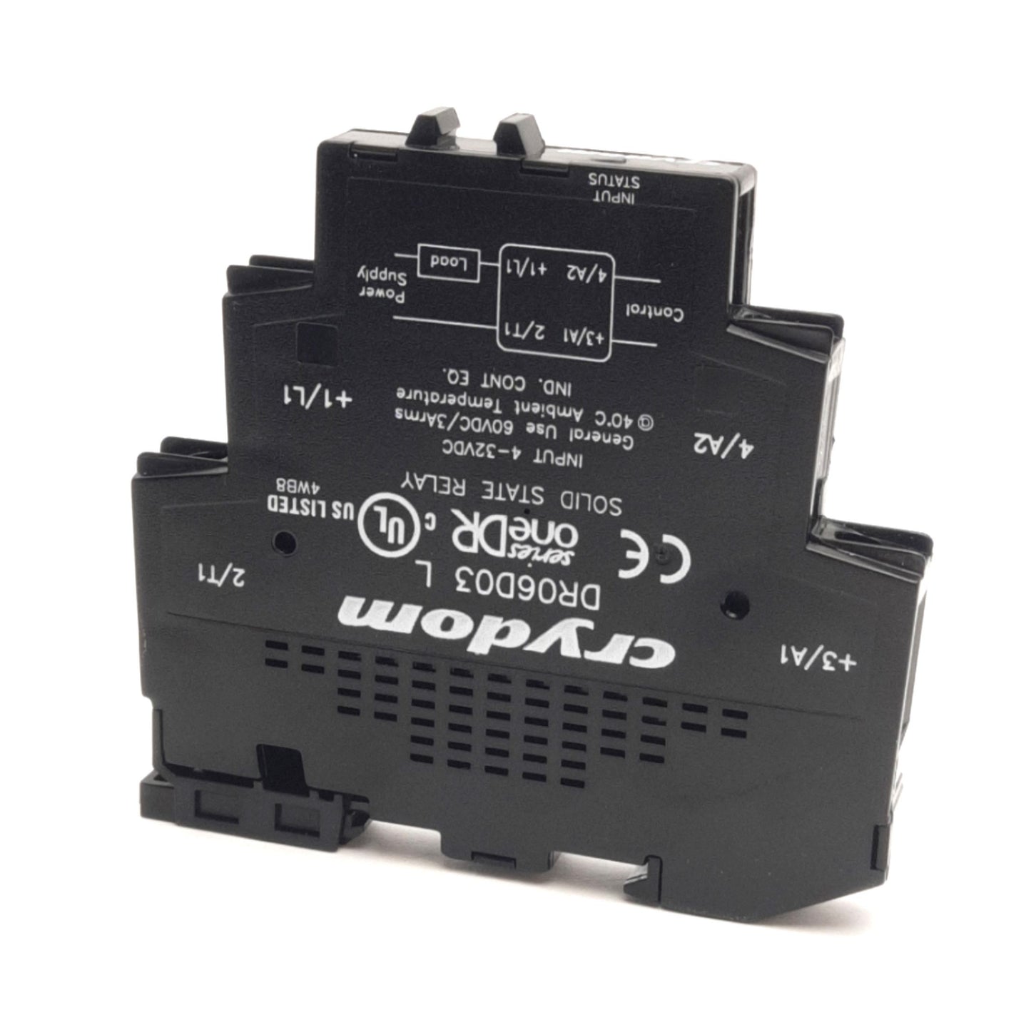 New – Open box Crydom DR06D03 Solid State Relay, SPST-NO, 1-60V DC 3A Load, 4-32VDC Coil