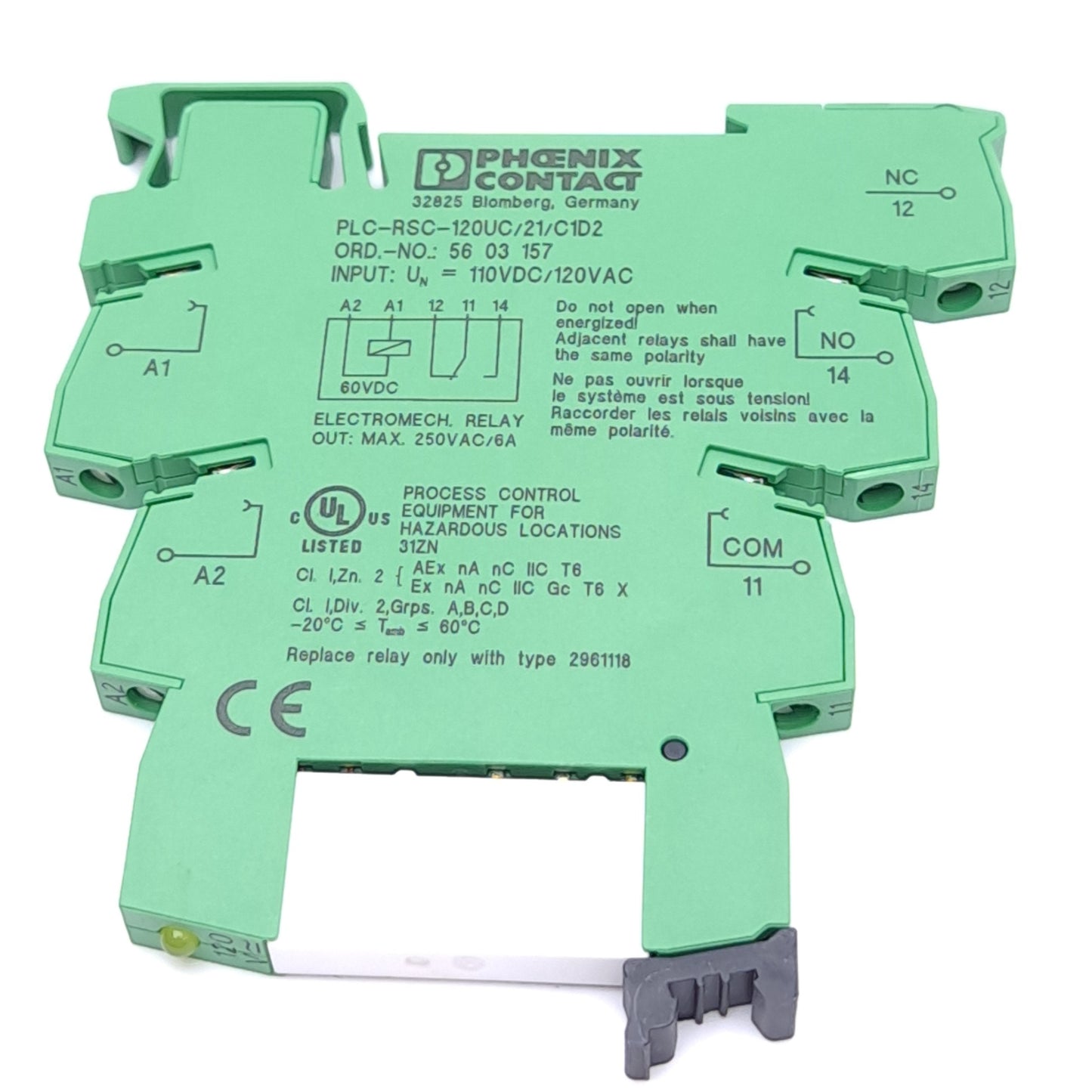 New – Open box Lot of 2 Phoenix Contact PLC-RSC-120UC/21/C1D2 5603157 Relay Module