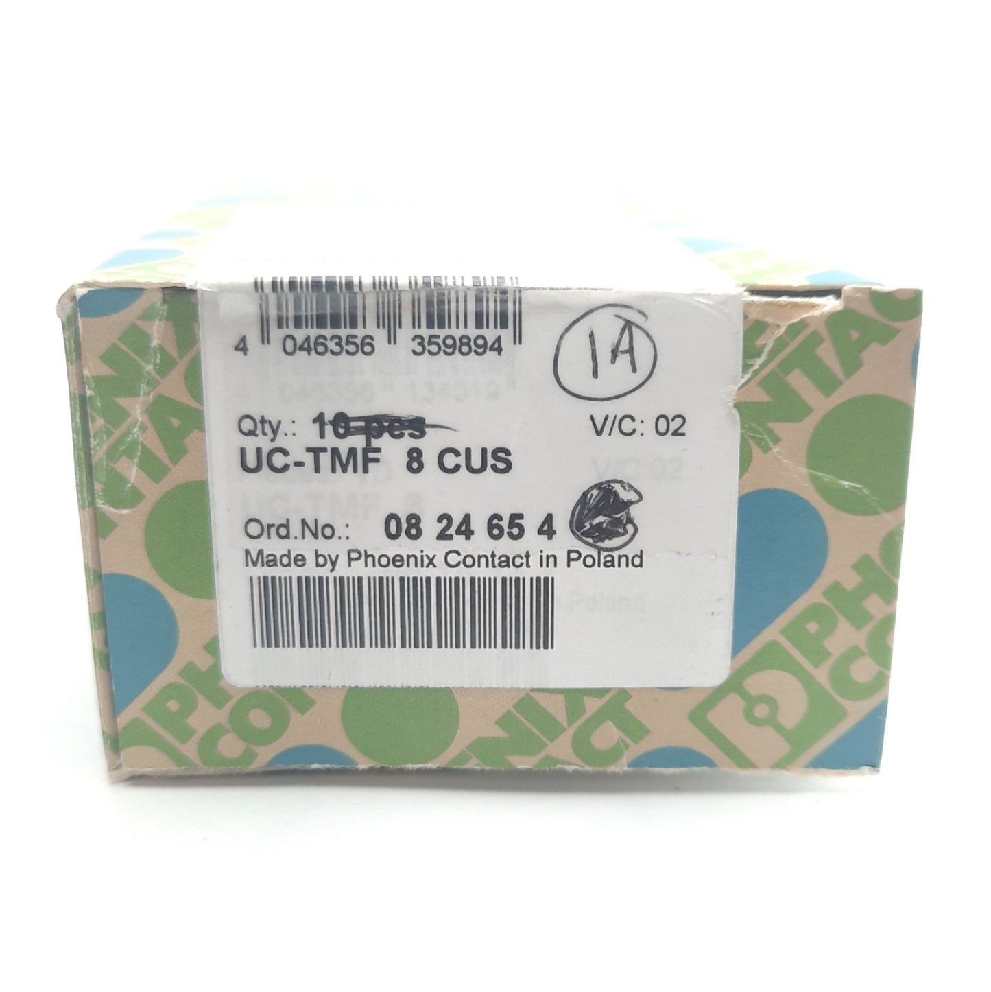 New – Open box Lot of 5 Phoenix Contact UC-TMF 8 CUS Terminal Block Sheets, Marking: "1A"