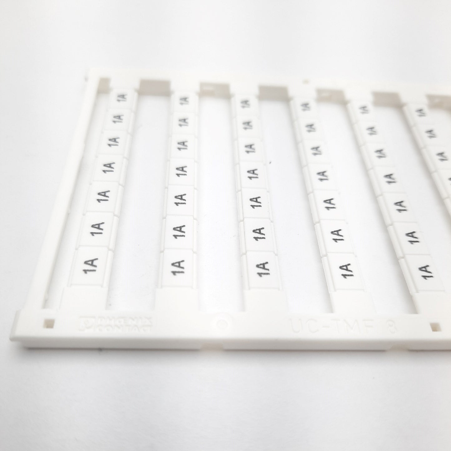 New – Open box Lot of 5 Phoenix Contact UC-TMF 8 CUS Terminal Block Sheets, Marking: "1A"