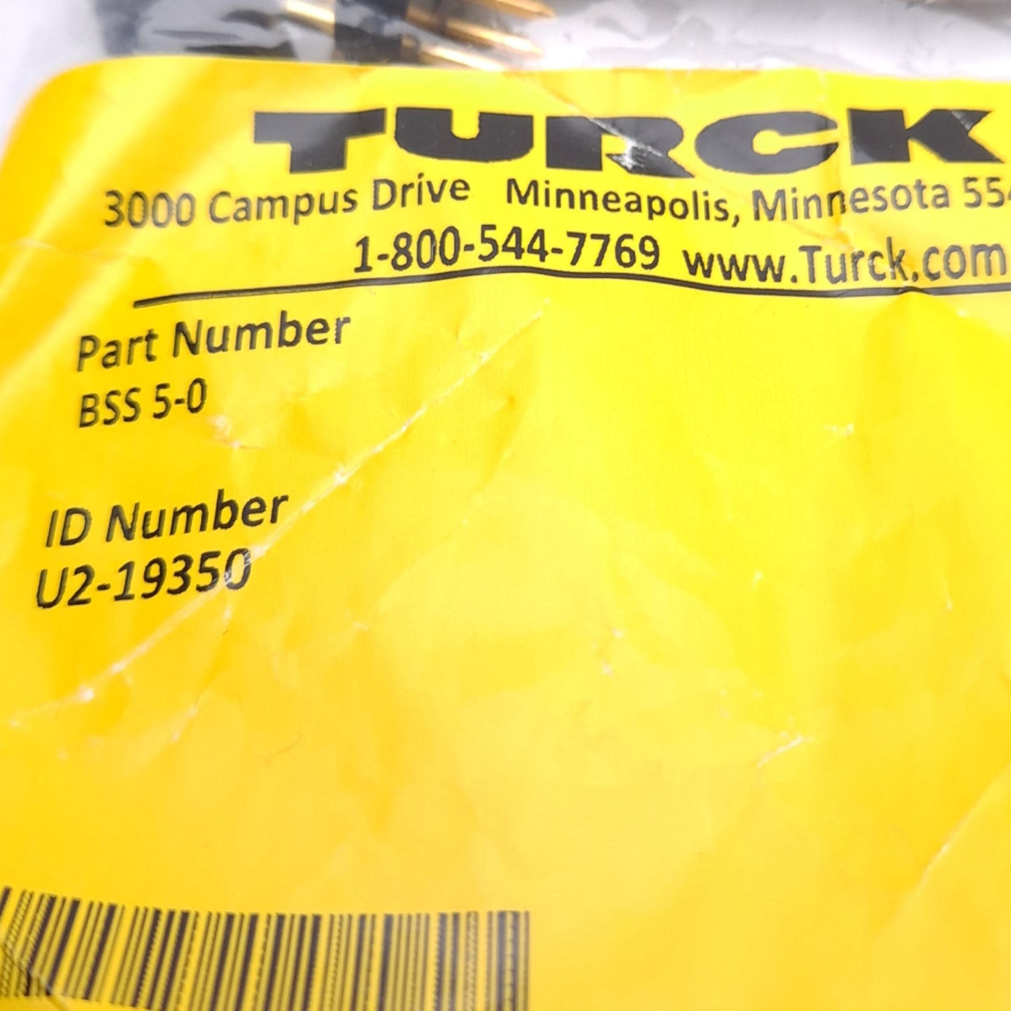 New Turck BSS 5-0 U2-19350 Field Wireable Connector, M16 5-Pin Male, Solder Contact