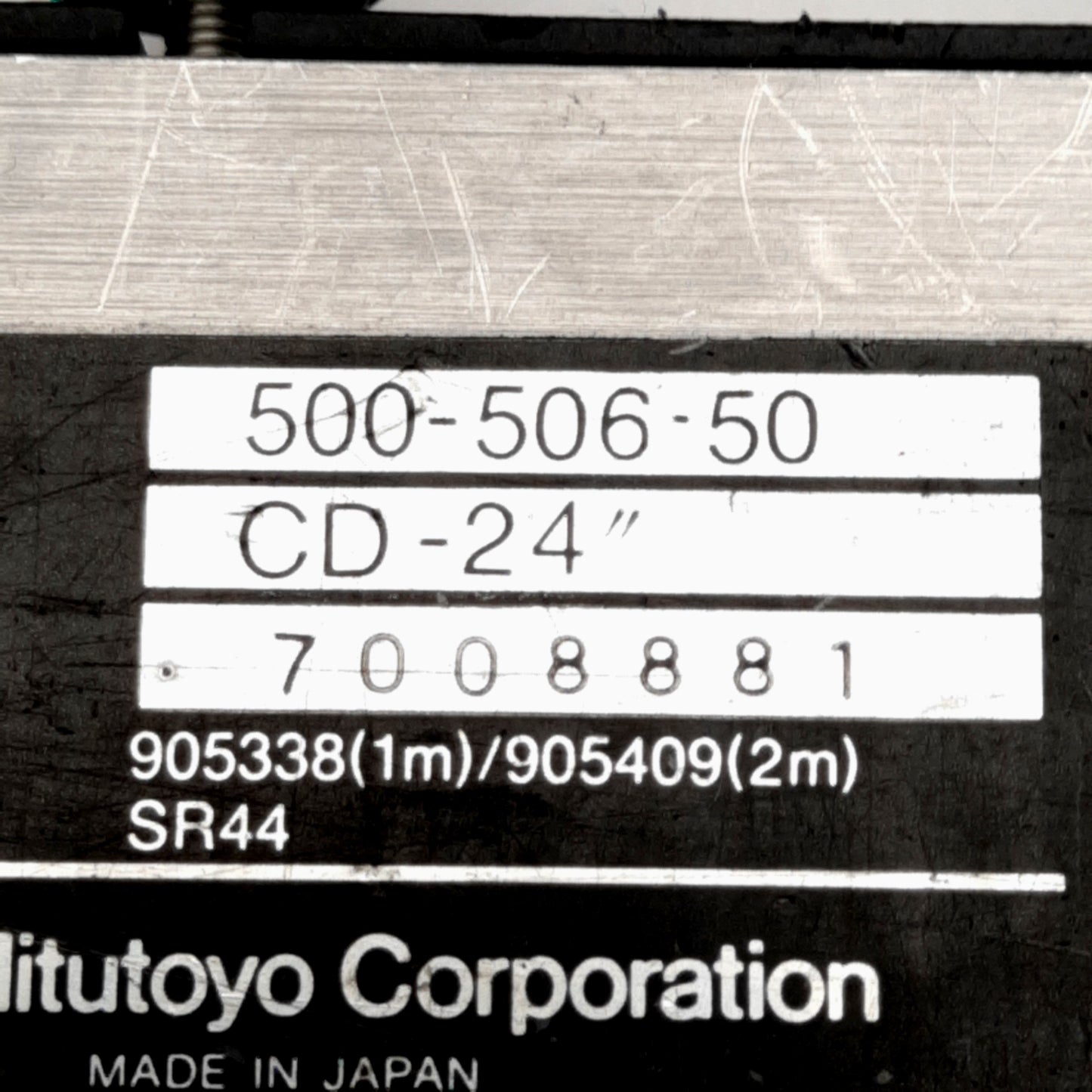 Used Mitutoyo 500-506-50 Absolute Digimatic Caliper, 0-24in Range, 0.005in Resolution