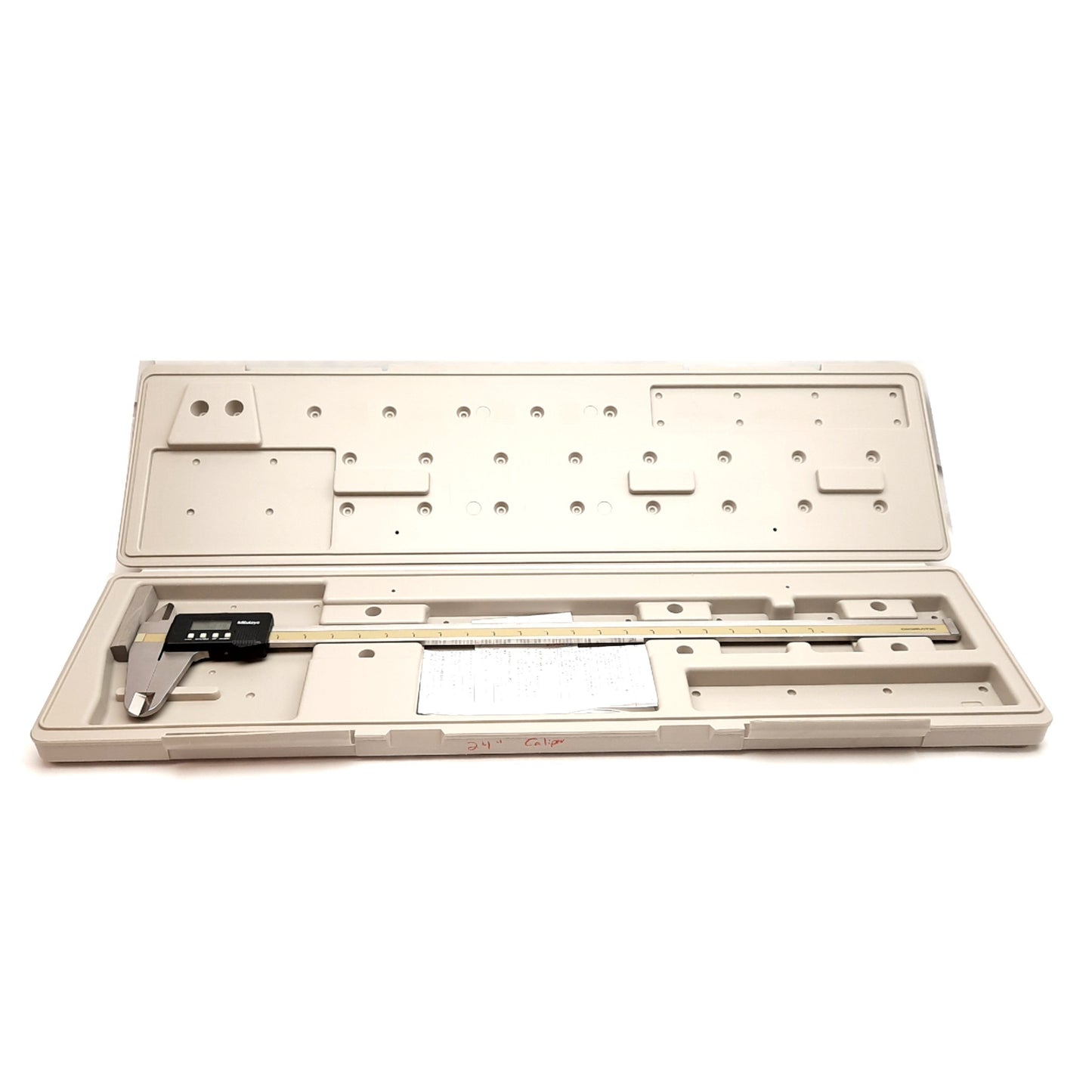 Used Mitutoyo 500-506-50 Absolute Digimatic Caliper, 0-24in Range, 0.005in Resolution