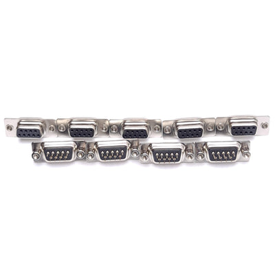 New – Open box Lot of 9 NorComp 171-009-213R021 DB9 D-Sub Connector 9-Pin Female Through Hole