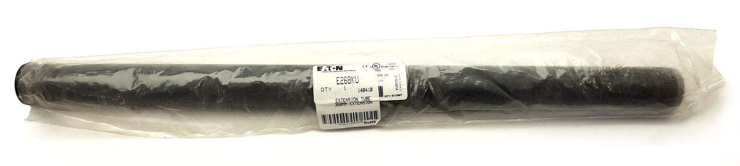 Used Eaton E26BKU E26 Series Stack Light Extension Tube, Aluminum, 360mm, 3/4"NPT