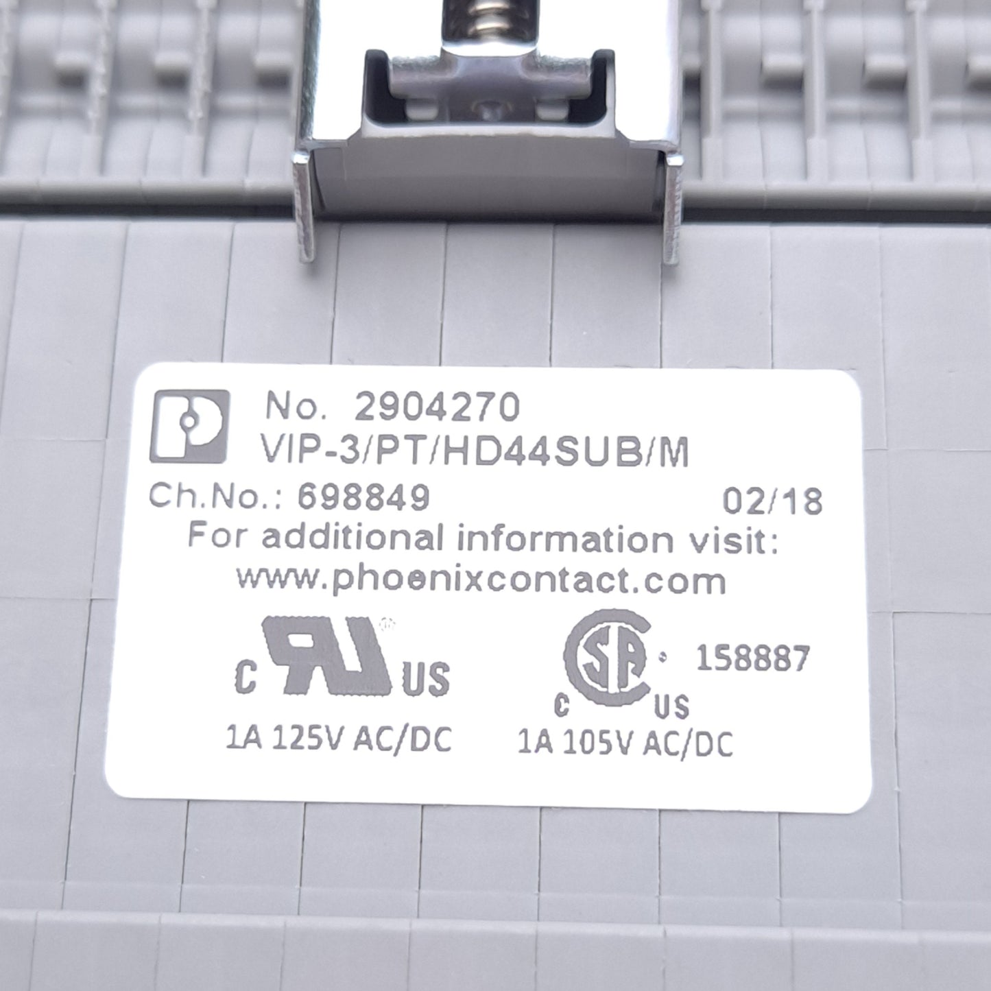 New Phoenix Contact VIP-3/PT/HD44SUB/M 2904270 Terminal Block Interface Module