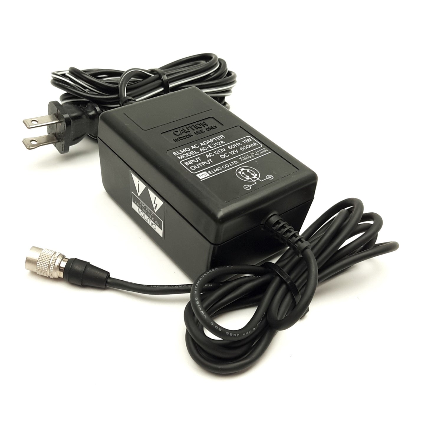 Used ELMO EM-102 CCD Camera, 1/2" Sensor, 15mm FL, f/2 Aperture, NTSC, 12-Pin Hirose