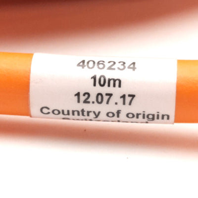 New 406234 Servo Power Cable M23 8-Pin Round Female to x6-Flying Leads, 10m Length