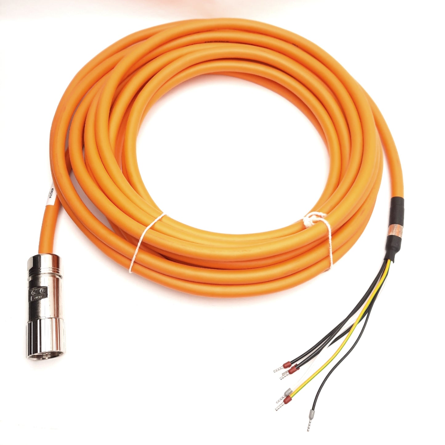 New 406234 Servo Power Cable M23 8-Pin Round Female to x6-Flying Leads, 10m Length