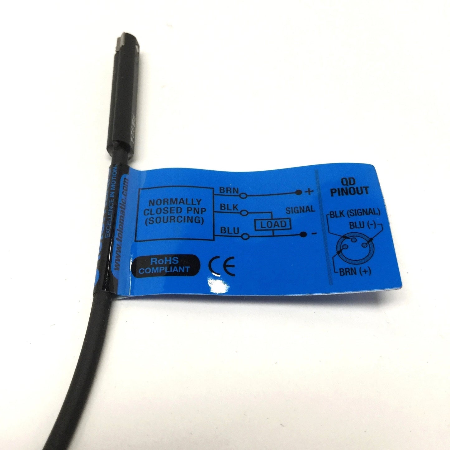 New – Open box Tolomatic 8100-9093 Hall Effect Sensor, Solid State Switch, PNP NC, 10-30VDC