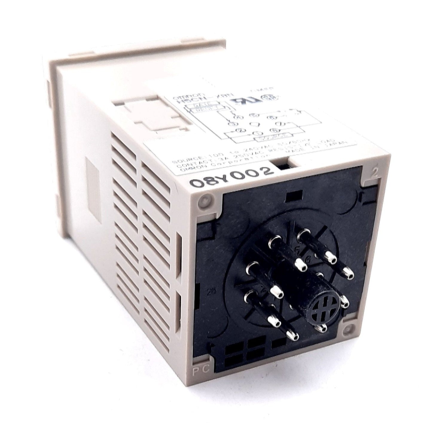 New Omron H5CN-XBN On-Delay Time Delay Relay SPDT 100-240VAC 3A @ 250VAC 8 Pin