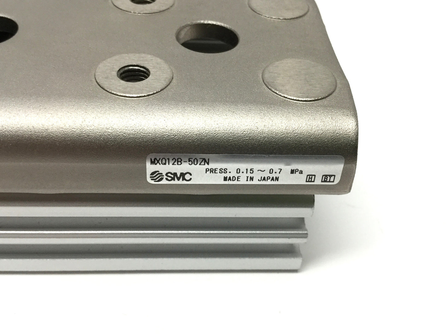 Used SMC MXQ12B-50ZN Air Slide Table, 12mm Bore, 50mm Stroke, 0.15-0.7MPa