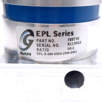 New – Open box GAM Enterprises EPL-H-084-050H Planetary Gearbox, 50:1 Ratio, 90mm x 90mm Flange