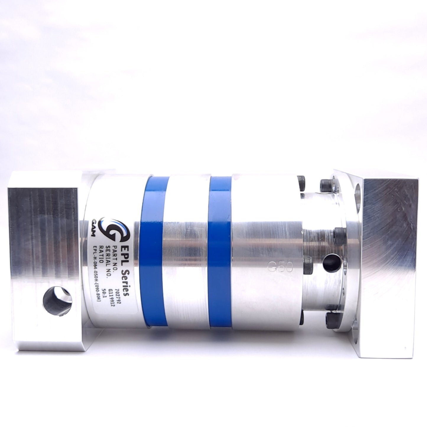 New – Open box GAM Enterprises EPL-H-084-050H Planetary Gearbox, 50:1 Ratio, 90mm x 90mm Flange