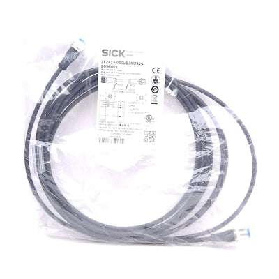 New SICK YF2A14-050UB3M2A14 2096001 Cable, M12 4-Pin Male to M12 4-Pin Female, 5m
