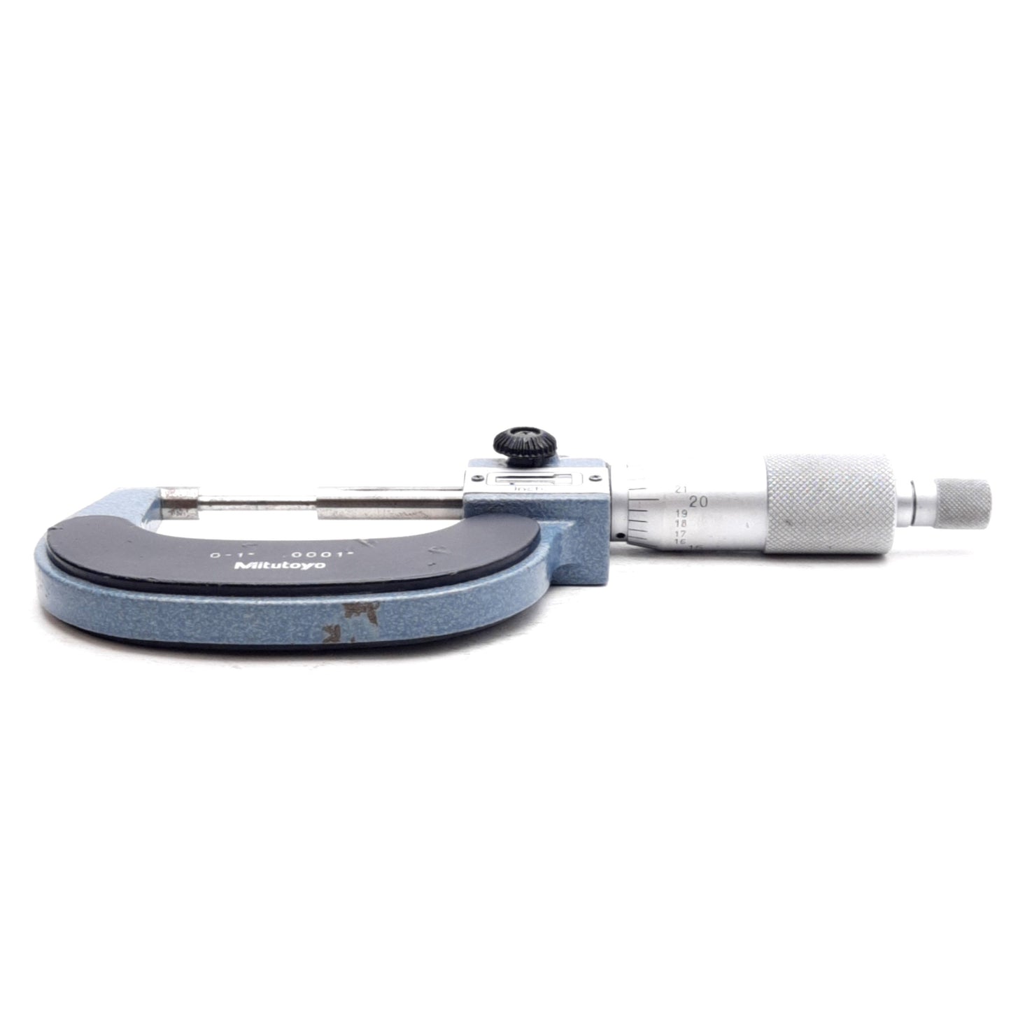Used Mitutoyo 131-166 Mechanical Digit Spline Micrometer, 0-1in, 0.0001in Graduation