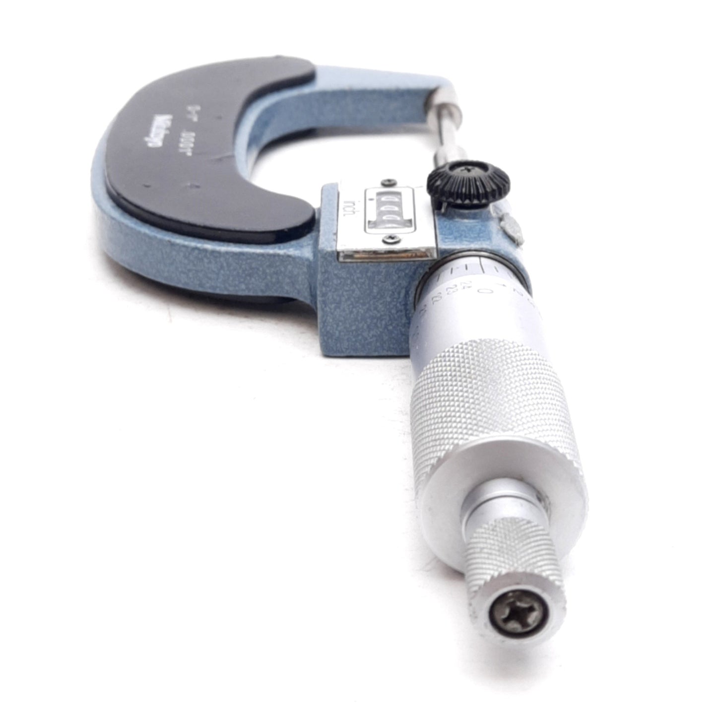 Used Mitutoyo 131-166 Mechanical Digit Spline Micrometer, 0-1in, 0.0001in Graduation