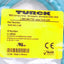 New Turck RJ45S 841-2.5M U-18563 Ethernet Cable, RJ45 Male to Flying Leads, 2.5m