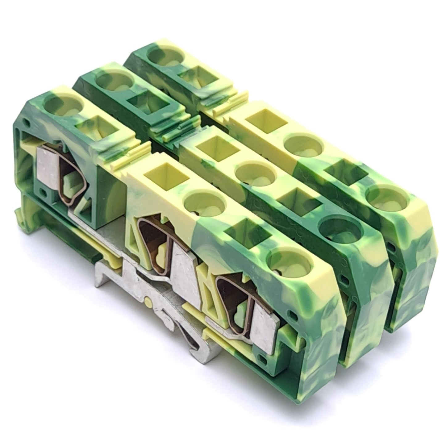 New – Open box Lot of 3 Wago 283-677 Ground Terminal Block, 3-Conductor, 1-Potential, 1-Level