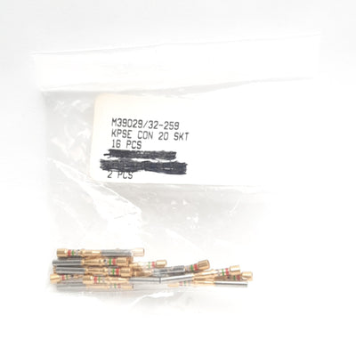 New – Open box Lot of 16 Amphenol M39029/32-259 Circular MIL Spec Socket Contact 20-24 AWG