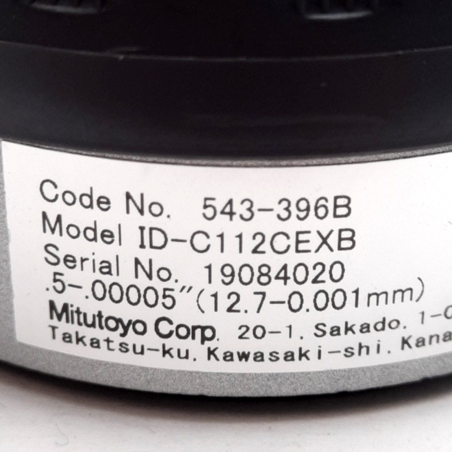 Used Mitutoyo 543-396B Digimatic Indicator, 0.5-0.00005in, 0.00005in Resolution