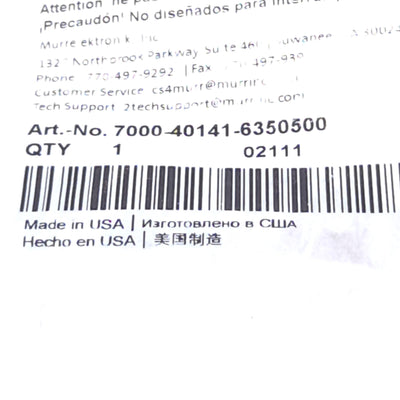 New Murr Elektronik 7000-40141-6350500 Cable, M12 5-Pin Male/Female, 5m Length