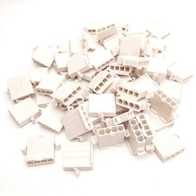 New – Open box Lot of 100 Molex 0019092047 3191-4P-201 Connector Housing Plug, 4-Pos, 6.71mm