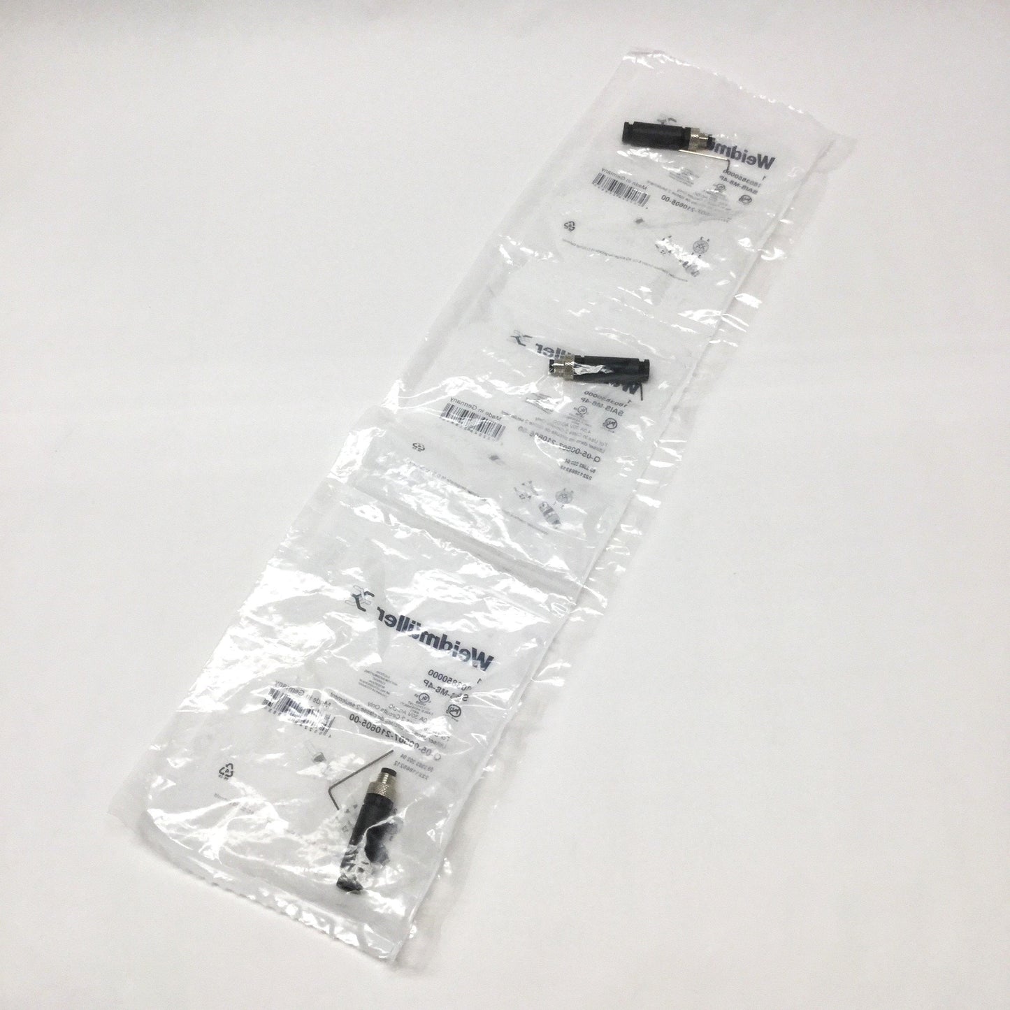 New Lot of 3 Weidmuller 1803850000 SAIS-M8-4P Field Attachable Connector, 4-Pin Male