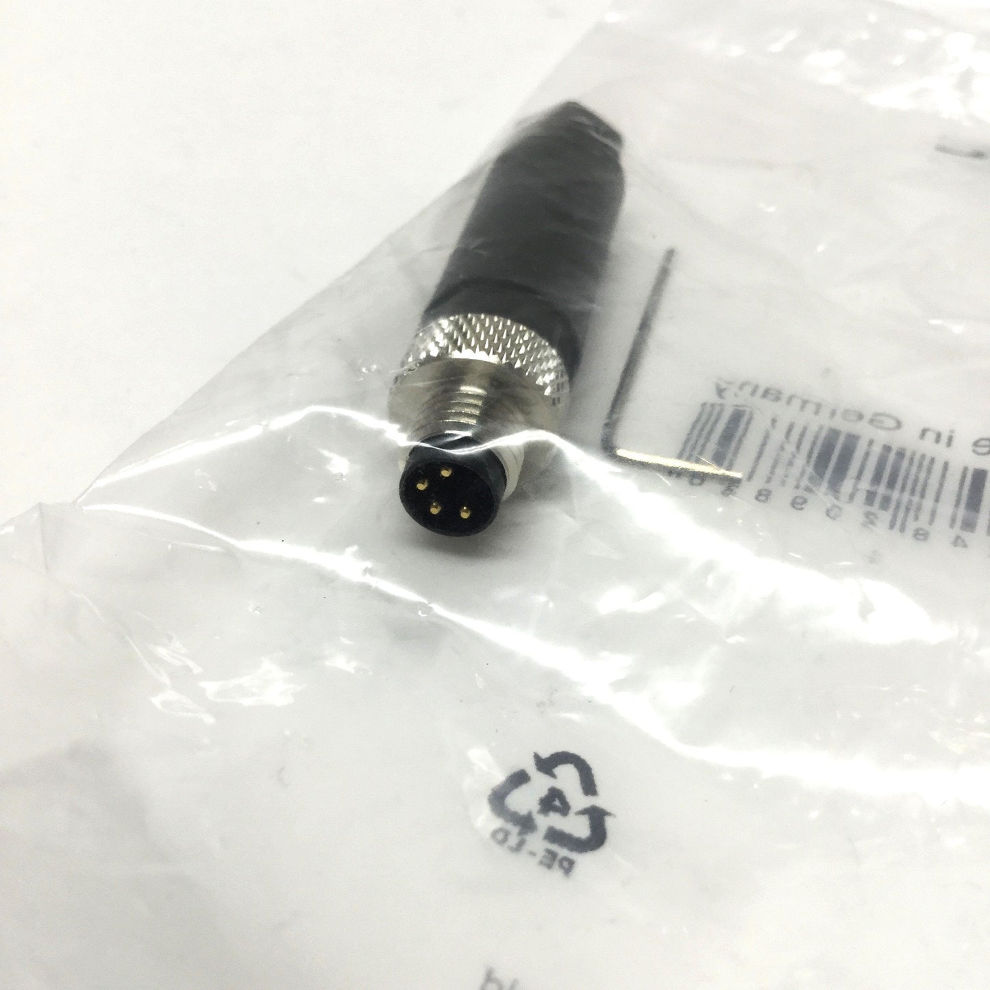 New Lot of 3 Weidmuller 1803850000 SAIS-M8-4P Field Attachable Connector, 4-Pin Male