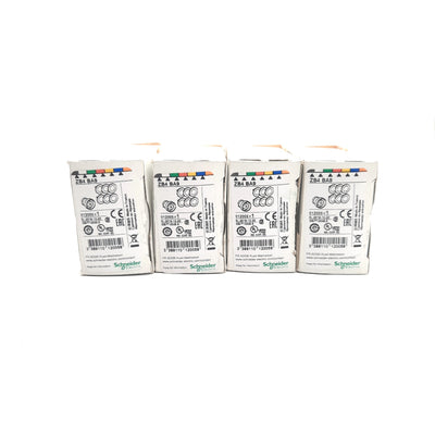 New Lot of 4 Schneider ZB4BA9 22mm Push Button Head 6 Colors, Spring Return