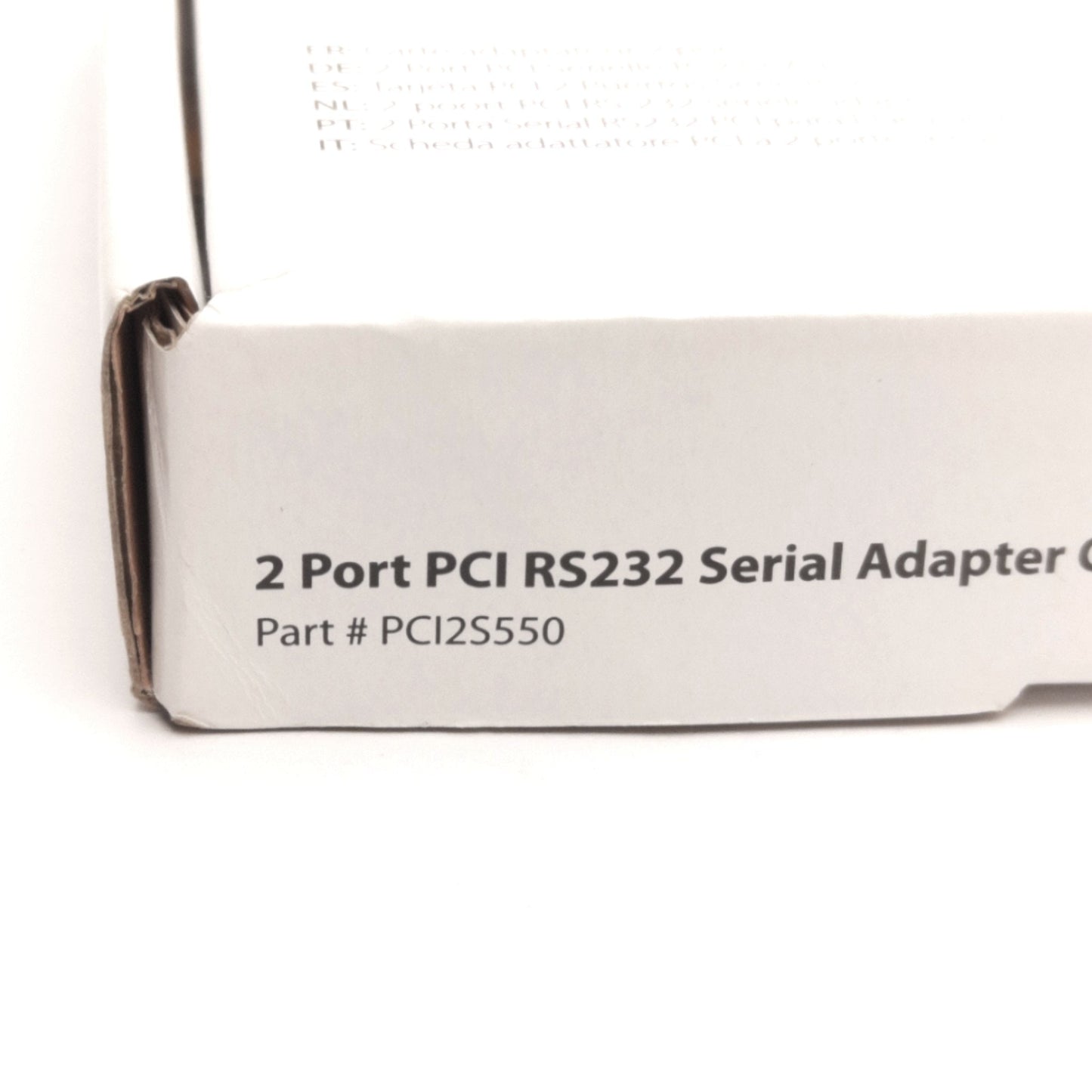 New Startech PCI2S550 RS232 Serial Adapter, 2-Port, Up To 115.2Kbps, w/ 16550 UART