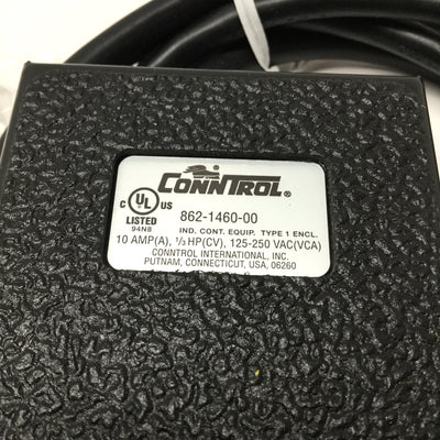 New Conntrol 862-1460-00 Foot Pedal Switch, Maintained, 10A 1/3HP 125-250VAC