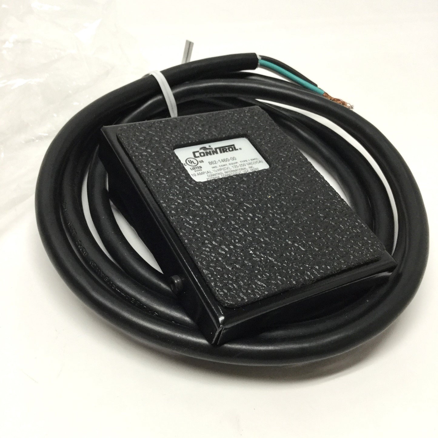 New Conntrol 862-1460-00 Foot Pedal Switch, Maintained, 10A 1/3HP 125-250VAC