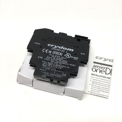 New Crydom DR24D12X Solid State Relay SSR, 4-32VDC Control Input, 280VAC 12A Load