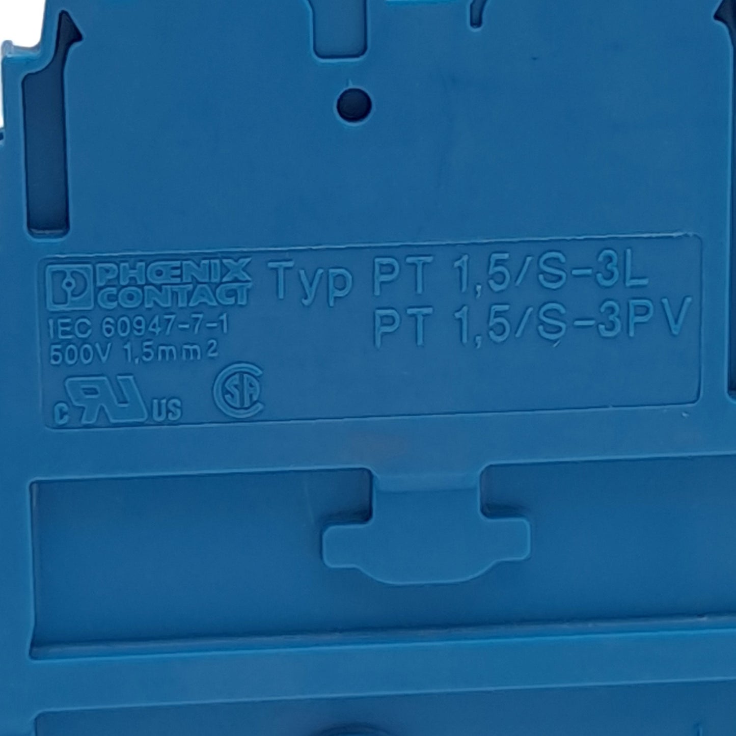 New – Open box Lot of 6 Phoenix Contact PT 1,5/S-3L BU 3213726 Terminal Block, 3-Potential