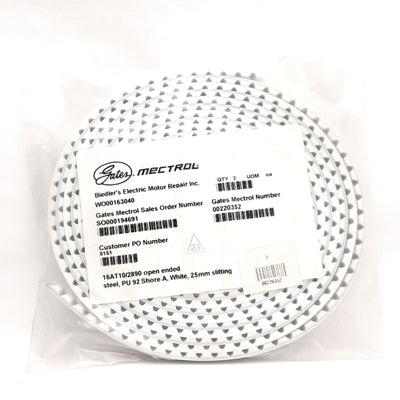 New Gates Mectrol 16AT10/2890 Open Ended Timing Belt, AT 10mm Pitch, 2890mm Length