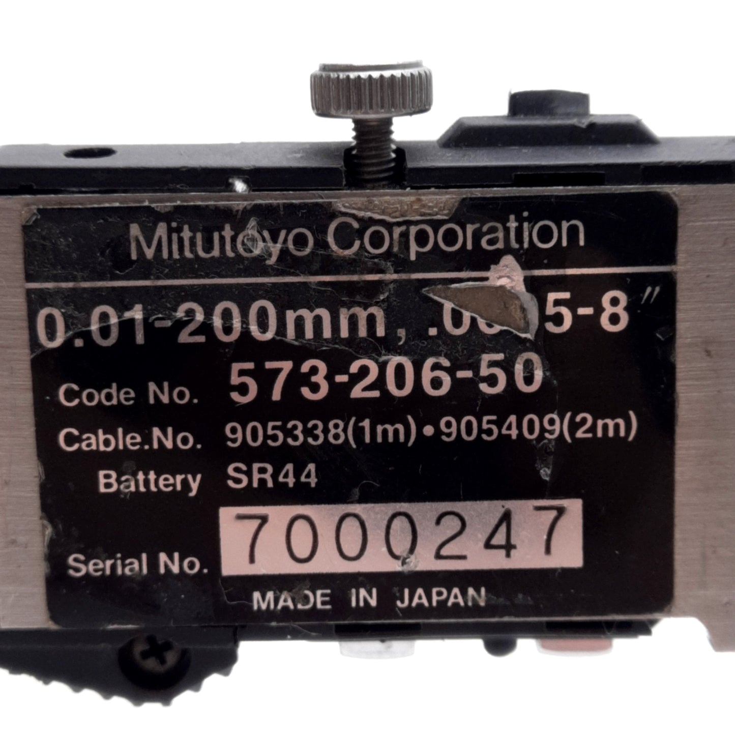 Used Mitutoyo 573-206-50 Digital Offset Centerline Caliper, 0-8in, 0.005in Resolution