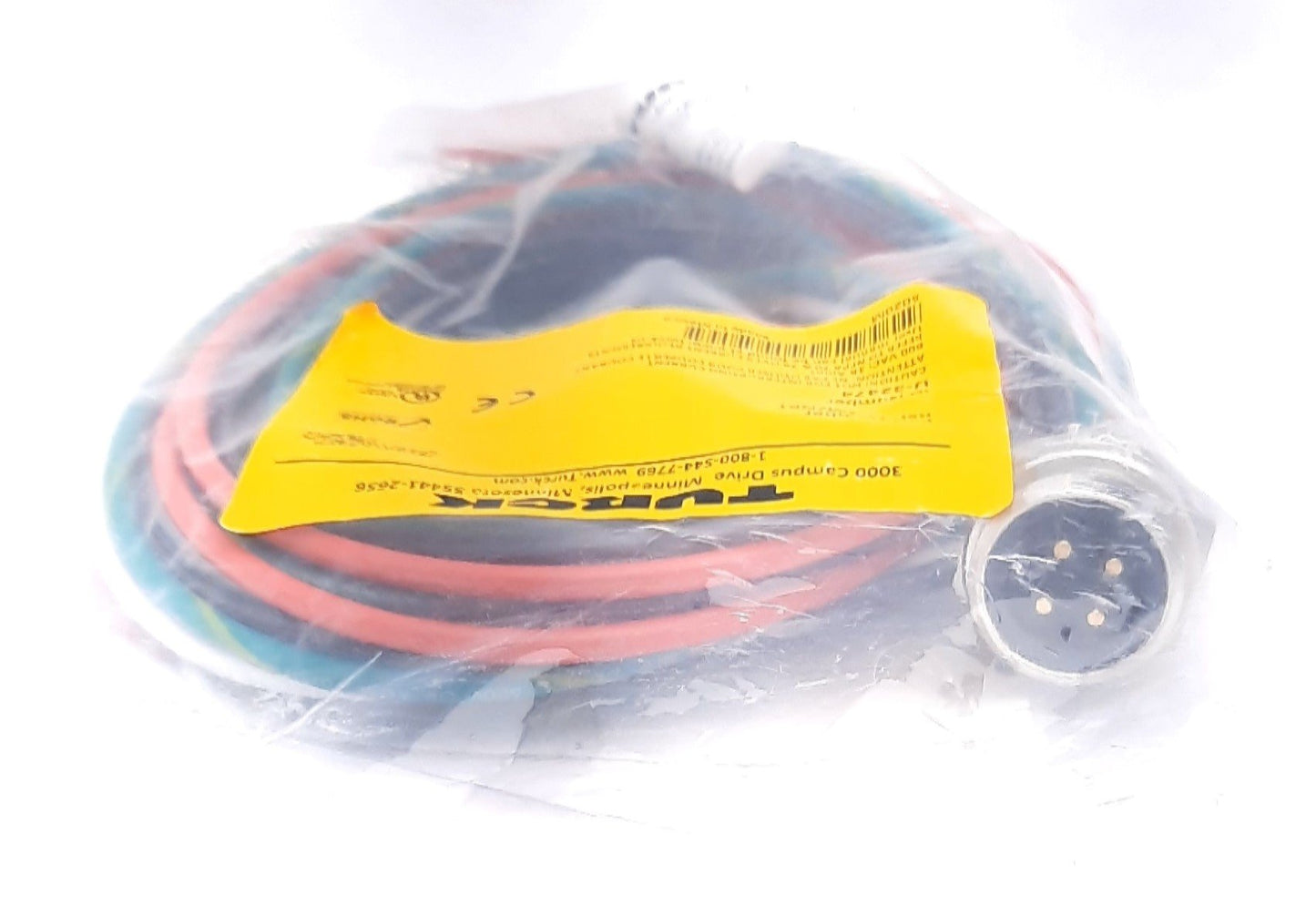 New Turck RSF 44-2M/NPT Power Receptacle Front Mount 1/2-14 NPT 4 Pin 600V 18A