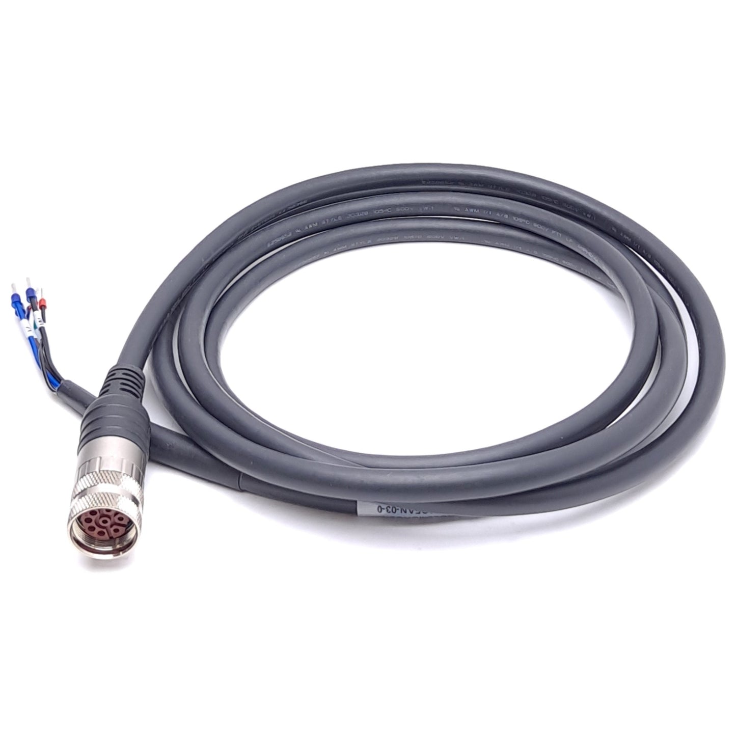 New Kollmorgen VP-508CFAN-03-0 Servo Drive Power Cable, M23 8-Pin Female, 3m Length