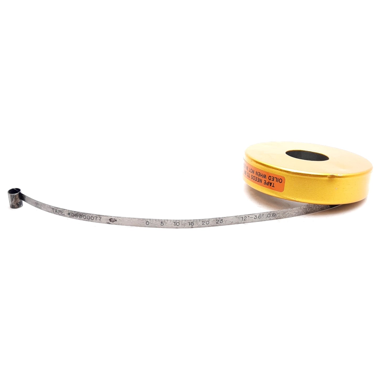Used Pi Tape P2SP Outside Diameter Inch Tape, 12in to 36in, 0.25in Gage, 0.5in Width