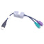 New Black Box KVUSB2PS2 USB to PS/2 Converter Cable USB Type A to 2x 6-Pin Mini DIN