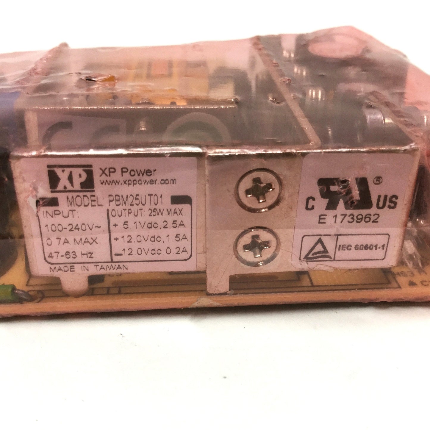 New XP Power PBM25UT01 Medical Power Supply, 100-240VAC In, +5.1/±12VDC Out 25W