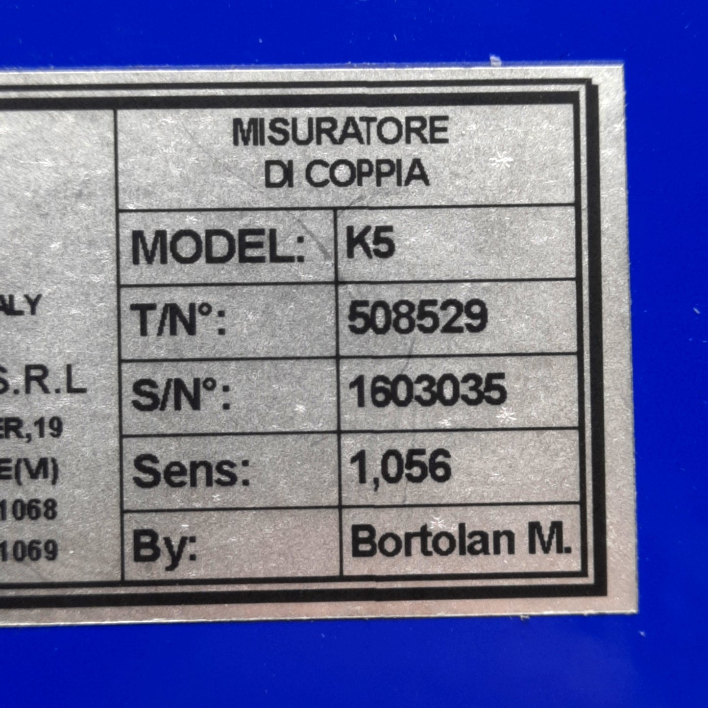Used Kolver K5 Digital Torque Tester, 2.7-44.3in-lbs Range, RS-232C Serial, 15VDC