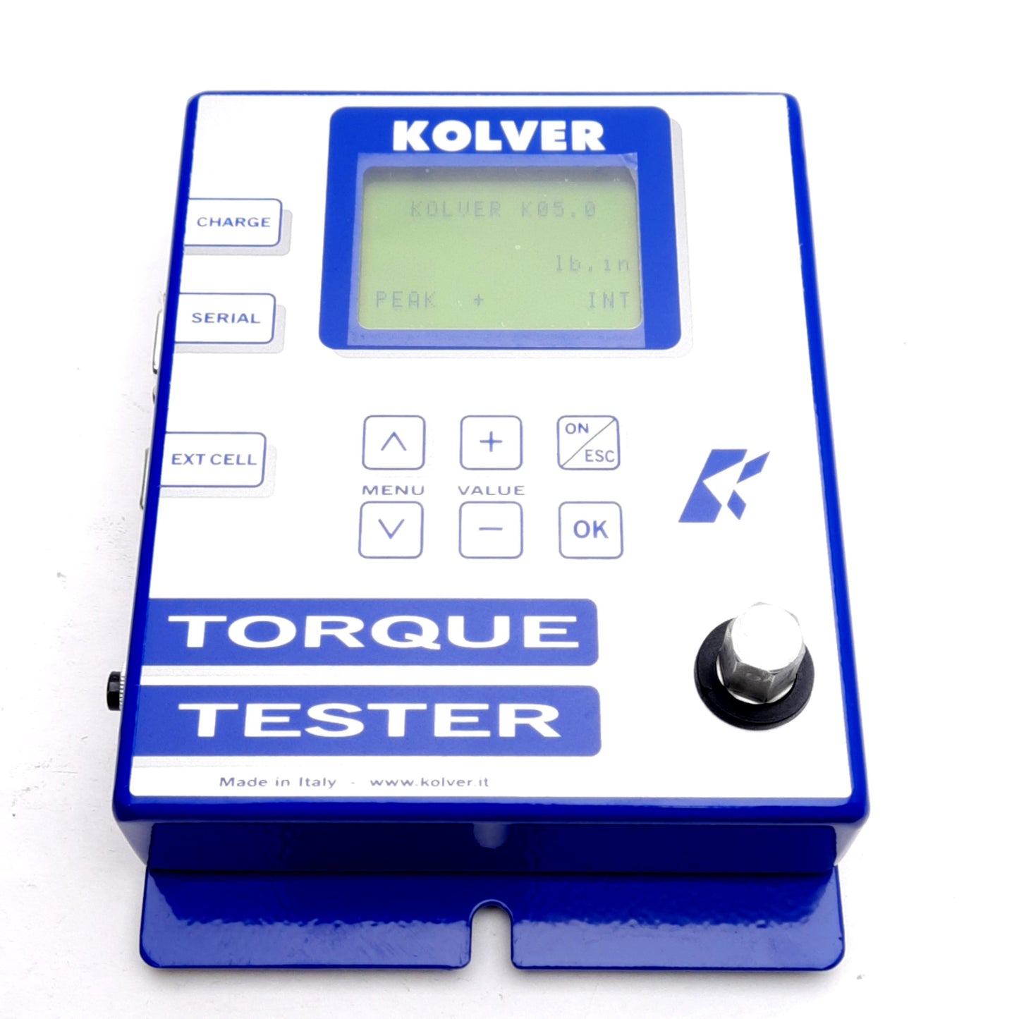 Used Kolver K5 Digital Torque Tester, 2.7-44.3in-lbs Range, RS-232C Serial, 15VDC