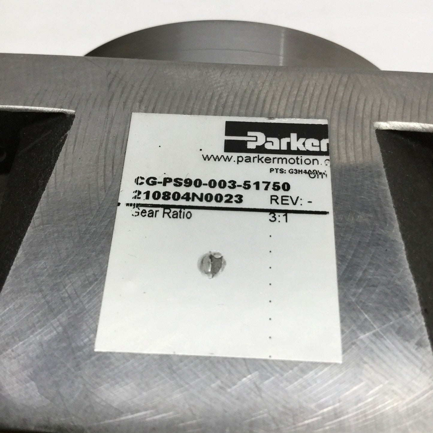 Used Parker CG-PS90-003-51750 Gen 2 Stealth Helical Planetary Gearhead 3:1, 2500RPM